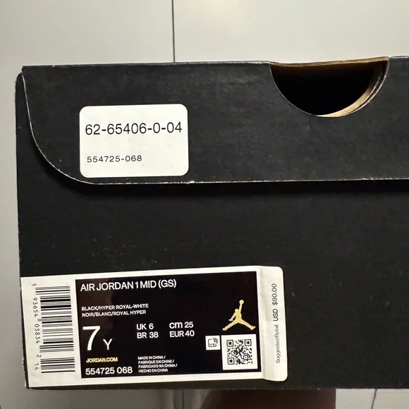 Nike Jordan 1 Mid Black Royal Blue